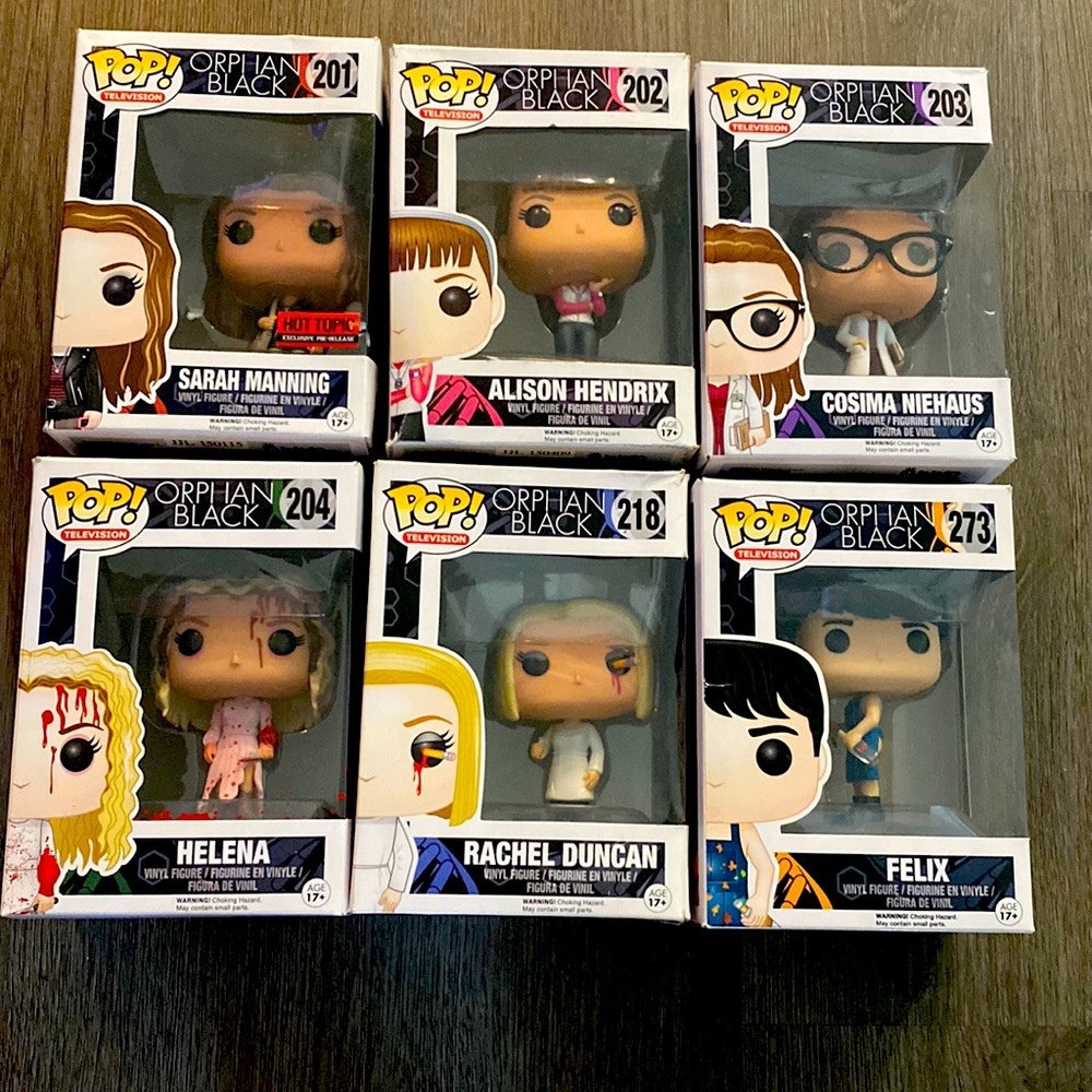 Orphan Black funko pop Bundle